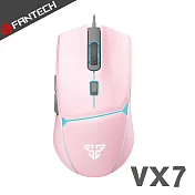 FANTECH VX7 快客遊俠防滑手輕量型電競滑鼠(櫻花粉)