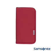 Samsonite新秀麗 拉鍊皮夾(紅) 紅