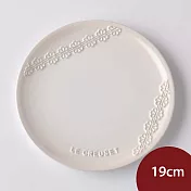 Le Creuset 蕾絲花恬系列圓盤 19cm 蛋白霜