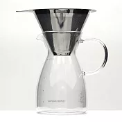 CAFEDE KONA 雙層不鏽鋼濾網(1-4cup) 加 咖啡分享壺