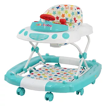 BabyBabe 多功能汽車嬰幼兒學步車-純粹藍