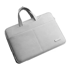 JEN─04 蘋果Macbook 13吋筆記型電腦包/電腦內膽包&手提包兩用/筆電保護袋/防震包/一般筆電13吋通用款 淺灰色