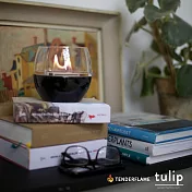 【Tenderflame】桌上型火焰情境氣氛燈 Tulip 18cm 經典黑