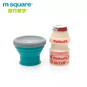 m square 摺疊矽膠碗 S (二入) 藍色