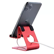 【Jokitech】桌上型手機架平板架 鋁合金手機支架 追劇 視訊 食譜架 Switch架 可調角度 平板支架 直播架 紅色