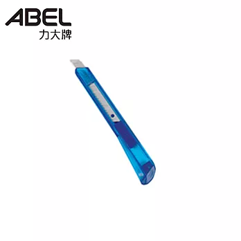 ABEL 66011小美工刀-自動鎖定型(透明系) 藍