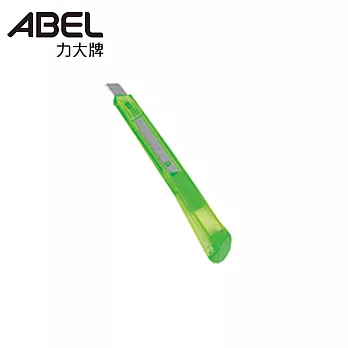 ABEL 66011小美工刀-自動鎖定型(透明系) 綠