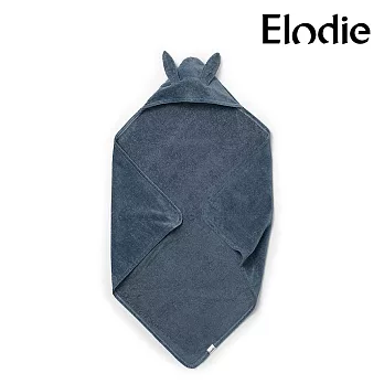 【瑞典ELODIE DETAILS】兔寶寶連帽浴巾 藍色 (Tender Blue Bunny)