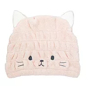 CB Japan動物造型超細纖維浴帽 小貓粉
