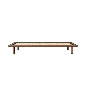 [MUJI無印良品]胡桃木組合床台/平板式床板 /Q/雙人加大