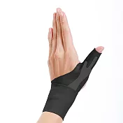 【Alphax】日本製 NEW醫護拇指護腕固定帶 -左手/黑M#771