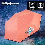 【雙龍牌】希臘降溫13度黑膠自動傘自動開收傘抗UV晴雨傘B6290NF 蒂芬藍 櫻花粉