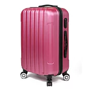 【SINDIP】一起去旅行 ABS 24吋行李箱(磨砂耐刮外殼) 無 桃(玫紅)