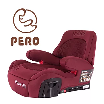 PERO Ni (ISOFIX/安全帶兩用)汽車安全座椅 (增高墊) 璀璨紅