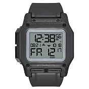 NIXON THE REGULUS 時代科技多功能電子腕錶-黑X白底