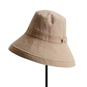 【DR.MANGO】漁夫帽-防曬遮陽、帽沿可翻轉、棉盆帽 米色