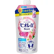 日本【花王】 弱酸性 新沐浴乳補充包-淡玫瑰香340ml