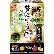 日本【白元】湯之巡旅 奢侈系列碳酸 煌湯 濃厚型 4香 12包