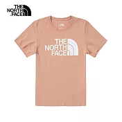 The North Face 女  LOGO TEE 短袖上衣 NF0A4U8KV3R L 粉紅/白
