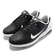 Nike 高爾夫球鞋 Infinity Golf 寬楦 男鞋 避震 包覆 皮革 簡約 運動 球鞋 黑 白 CT0535001 24cm BLACK/WHITE