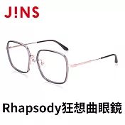 JINS Rhapsody 狂想曲眼鏡(ALRF21S062) 暗灰玫瑰金
