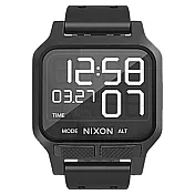 NIXON THE HEAT 極限運動輕薄電子腕錶-全黑