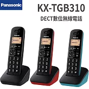 Panasonic國際 DECT數位無線電話 KX-TGB310TW 紅色