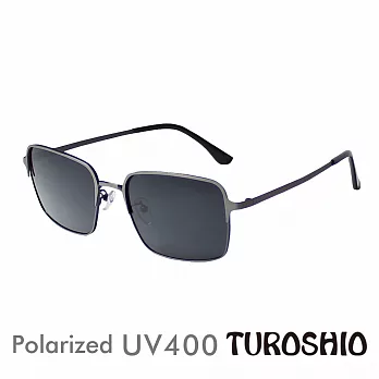 Turoshio 不鏽鋼 偏光太陽眼鏡 超輕量半框-鈦空銀-3131 C2