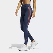 Adidas 女 TF L 3S T 瑜珈褲 緊身褲 GM2850 S 藍