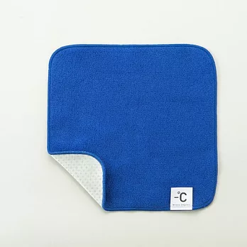 【100percent】Minus Degree 素色涼感手巾 - 藍色