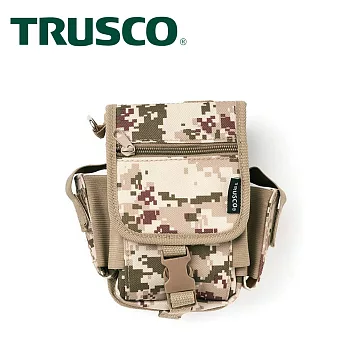 【Trusco】數位迷彩-沙漠色系多用途腰間收納袋(大)