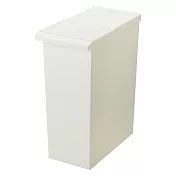 日本RISU|TOSTE簡約設計風格按壓雙開型分類垃圾桶 30L 白色