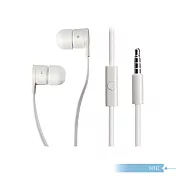 HTC 原廠聆悅 MAX300 立體聲入耳式扁線 3.5mm耳機-白 單色