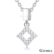 GIUMKA純銀項鍊925純銀短鍊女士項鏈 小菱形 鎖骨鍊女鍊MNS07081 45cm 項鍊乙條