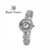 Royal Crown  5308 精緻水鑽鏡面雙圈滑鑽手鍊錶