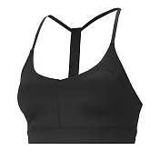 PUMA 訓練系列美背低衝擊運動內衣(F) 女 運動內衣 XS 黑色