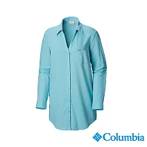 Columbia 哥倫比亞 女款- Omni-Shade 防曬長袖襯衫 UFL00660 S 藍色
