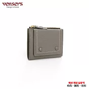 【vensers】小牛皮潮流個性皮夾(TC602003杏色短夾)
