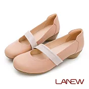 【LA NEW】So Lite彈力減壓 娃娃鞋 淑女鞋(女2270437) 22.5cm 粉橘
