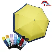 【Kasan 晴雨傘】畢卡索撞色100%遮光防風自動傘- 陽光黃
