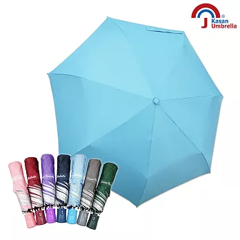 【Kasan 晴雨傘】One Touch晴雨兩用自動雨傘- 水漾藍