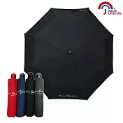【皮爾卡登】超潑水防風自動雨傘- 黑色