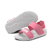 PUMA Soft Sandal PS 中大童 跑步鞋 粉白色 10 白