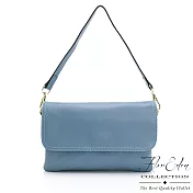 DF Flor Eden - 日系簡約真皮典雅肩背2WAY包-共2色 水藍
