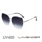 Lavender高科技太空尼龍記憶鏡片太陽眼鏡 鑽石切割鏡面-漸層灰紫H7149-C2