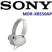 SONY MDR-XB550AP 附耳麥 時尚風尚重低音耳罩式耳機 冰晶白 冰晶白