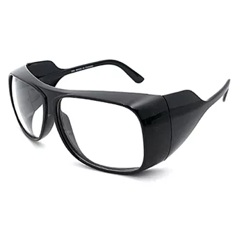 MIT大框護目鏡 防風砂/防曬/包覆性優/機車族/單車族/保護眼睛太陽眼鏡 抗UV 黑框透明色