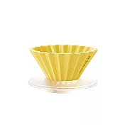 日本 ORIGAMI 陶瓷濾杯組S  蛋黃色/AS樹脂