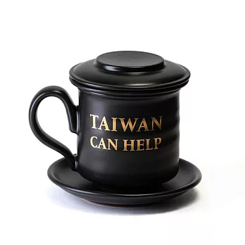 陶作坊｜同心杯組 TAIWAN CAN HELP 限量版 黑