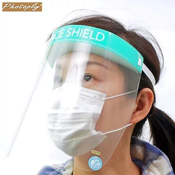 台灣PHOTOPLY透明180度防飛沫面罩防噴濺面罩PFS-02模型制作防霧保護面罩防塵面罩
